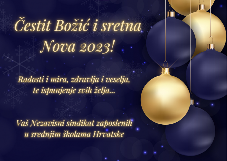 Čestit Božić i sretna Nova 2023.!