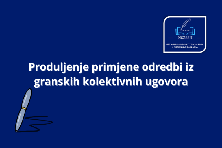 Produljena primjena odredbi