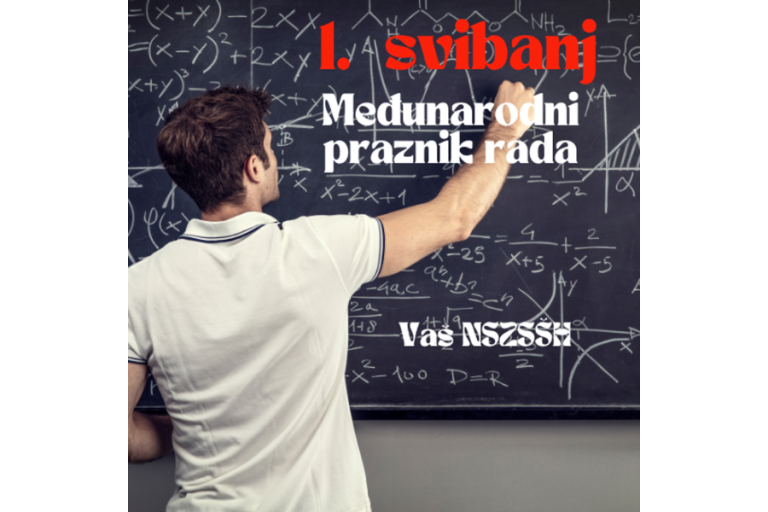 Svim članicama i članovima našeg Sindikata i onima koji će to tek postati, čestitamo 1. svibanj, Međunarodni praznik rada!