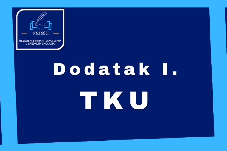 NSZSŠH neće potpisati Dodatak I. TKU