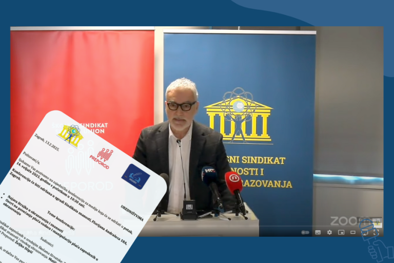 Konferencija za medije – sindikati najavili štrajk
