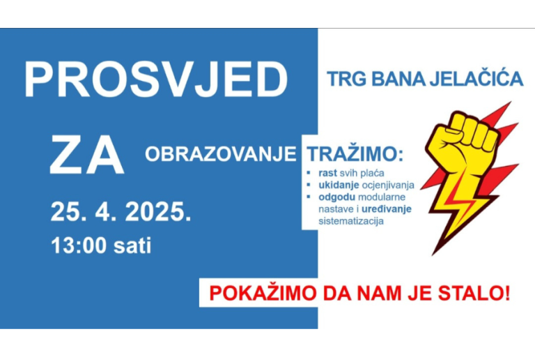 ZAJEDNO U ŠTRAJKU, ZAJEDNO NA JELAČIĆU!